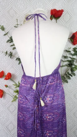 Cherry Halter-Neck Maxi Dress - Purple & Violet Paisley Floral Sari (XS - S/M) 17 Cherry Halter-Neck Maxi Dress - Purple & Violet Paisley Floral Sari (XS - S/M) -Woviqueen Sales IMG 0613 e092223a ec9e 43ef 96df 2de62eba3dde scaled