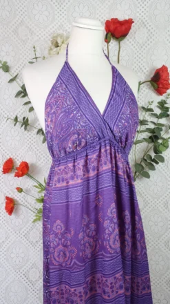 Cherry Halter-Neck Maxi Dress - Purple & Violet Paisley Floral Sari (XS - S/M) 13 Cherry Halter-Neck Maxi Dress - Purple & Violet Paisley Floral Sari (XS - S/M) -Woviqueen Sales IMG 0614 e1a7f6ed 489b 4689 949f 3a50688e89c8 scaled