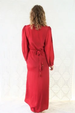 Khroma Lola Wrap Dress - Ruby Red -Woviqueen Sales IMG 5507bc efd3cd5a 5a6d 4f2a 9969 0950619789b9