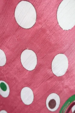 Medusa Halter Dress - Vintage Indian Sari - Rouge Blush & Aubergine Floral (Free Size) -Woviqueen Sales IMG 7671 scaled