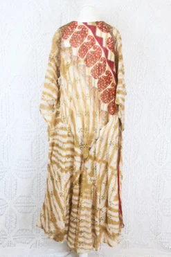 Goddess Dress - Vintage Indian Cotton - Ruby & Beige Paisley - Free Size 12 Goddess Dress - Vintage Indian Cotton - Ruby & Beige Paisley - Free Size -Woviqueen Sales IMG 9940 67365cbf a2f6 40fc aac9 74360b0b5410 scaled