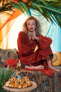 Khroma Lola Wrap Dress - Chili Red -Woviqueen Sales chilired2 1712db30 176e 4c47 9365 6338cdcb5d27