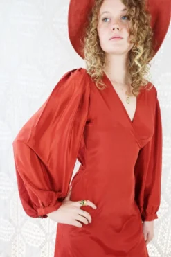 Khroma Lola Wrap Dress - Chili Red -Woviqueen Sales de1b9a83 1c39 4b4c a344 e76c921cab48