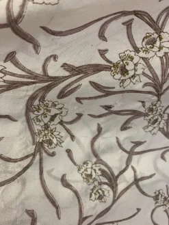 Pansy Mini Dress - Indian Sari - Circular Flounce Sleeve - Jasmine & Crimson Floral - Free Size M/L -Woviqueen Sales image 368ba2f0 7581 4ee2 9c53 cb0b33c87341 scaled