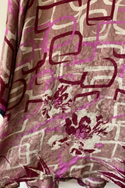 Karina Kimono Mini Dress - Vintage Sari - Geometric Dusted Rose - Free Size XL 14 Karina Kimono Mini Dress - Vintage Sari - Geometric Dusted Rose - Free Size XL -Woviqueen Sales image a9fe5d5f 8693 49ce aa9b 947314145681