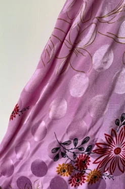 Karina Kimono Mini Dress - Vintage Sari - Garden Cosmos Floral - Free Size XL -Woviqueen Sales image aefe3b93 e095 4ada 9535 469ed06160f6