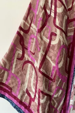 Karina Kimono Mini Dress - Vintage Sari - Geometric Dusted Rose - Free Size XL 15 Karina Kimono Mini Dress - Vintage Sari - Geometric Dusted Rose - Free Size XL -Woviqueen Sales image e8a4ca92 d508 4258 a258 35d2edffe4bb