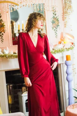 Khroma Lola Wrap Dress - Ruby Red