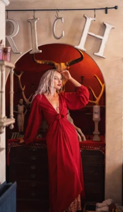 Khroma Lola Wrap Dress - Ruby Red -Woviqueen Sales rubylola 835e5c83 120c 42af b3a7 8ee581f06a21