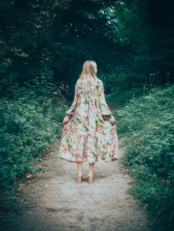 Mona Maxi Dress - Vintage Indian Sari - Magenta Pink & Sage - Free Size -Woviqueen Sales untitled 319 5 1ff01e2b 78d2 492b bdd3 782e60bfface