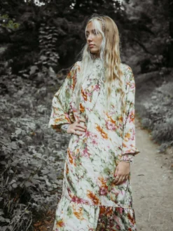 Mona Maxi Dress - Vintage Indian Sari - Magenta Pink & Sage - Free Size -Woviqueen Sales untitled 328 5 249dfdf2 cc87 4778 b0f0 244c0d04a7b6